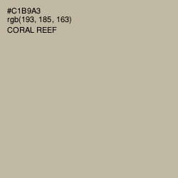 #C1B9A3 - Coral Reef Color Image